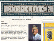 Tablet Screenshot of dondedrick.com